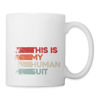 This Is My Human Suit – Furry Humor - Mug - white - Right
