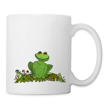 Frosch - Tasse - Weiß - Rechts