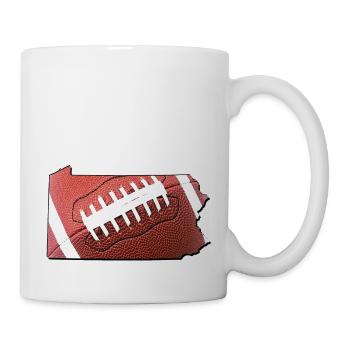 Football in the Pennsylvania State Map - Mug - white - Right