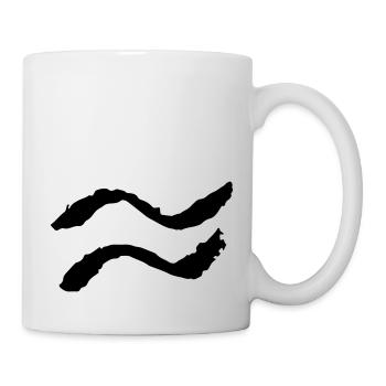 welle - Tasse - Weiß - Rechts
