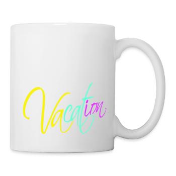 Vacation Saying Text Island Beach Lettering Logo - Mug - white - Right