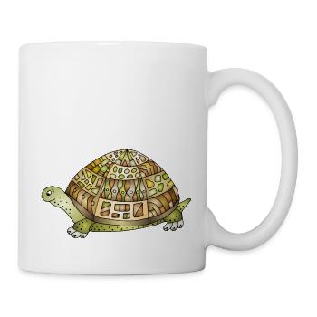 Tortue - Mug blanc - blanc - Droite