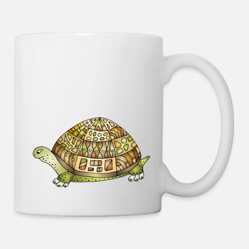 Schildkröte - Tasse - Weiß