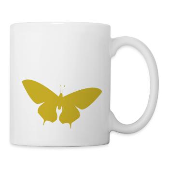 Design unique de t-shirt papillon - Mug blanc - blanc - Droite