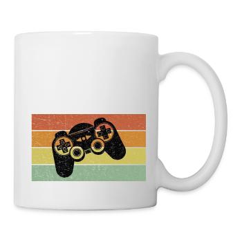 Vintage Retro Gaming Controller - Tasse - Weiß - Rechts