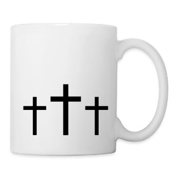 Trois Croix - Mug blanc - blanc - Droite