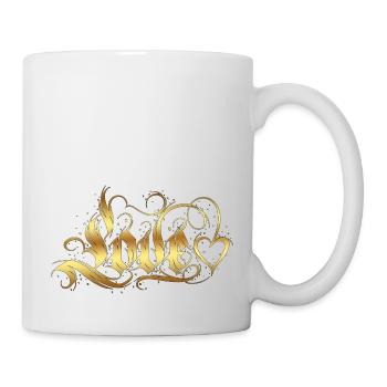 Love Quotes amore Flowers Women girl fashion female - Mug - white - Right