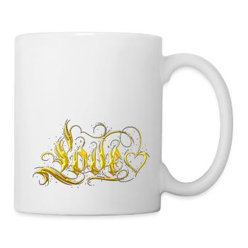 Love Quotes amore Flowers Women girl fashion female - Mug - white - Right