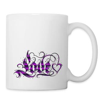 Love Quotes amore Flowers Women girl fashion female - Mug - white - Right