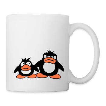Penguin Two Friends 2 Team Big Brother Angry - Mug - white - Right
