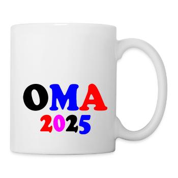 Oma 2025 - Tasse - Weiß - Rechts