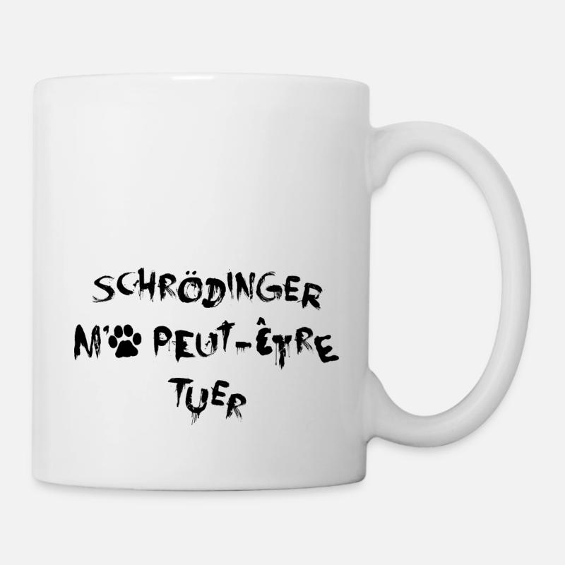 Schrödinger Killed Me - Black - Mug - white