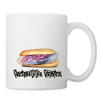 Fischsemmel // Illustration - Tasse - Weiß - Rechts