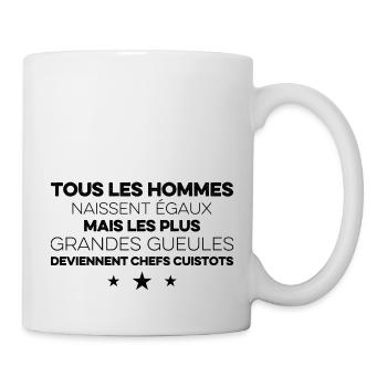 Chef cook gift brigade funny humor - Mug - white - Right