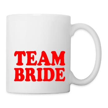 Équipe de la mariée - Mug blanc - blanc - Droite
