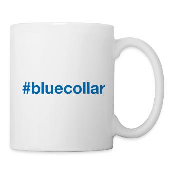 BLUE COLLAR Hashtag - Mug - white - Right
