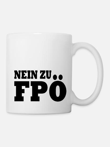 Nein zu fpö - Tasse - Weiß