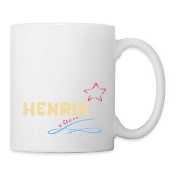 Henrik als Geschenk - Tasse - Weiß - Rechts
