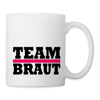 Team braut - Tasse - Weiß - Rechts
