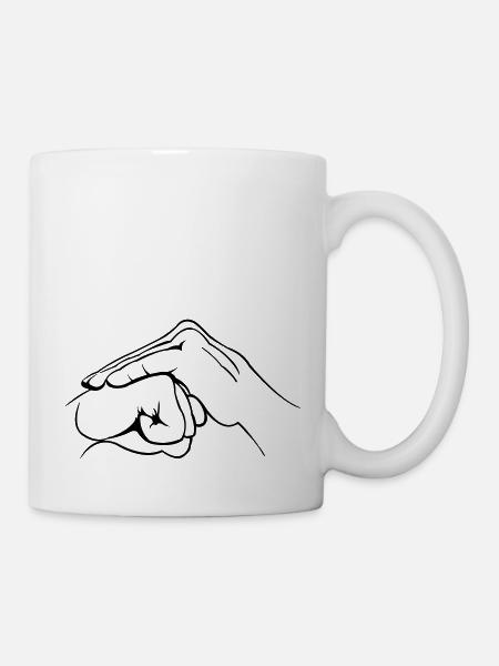 hand faust - Tasse - Weiß