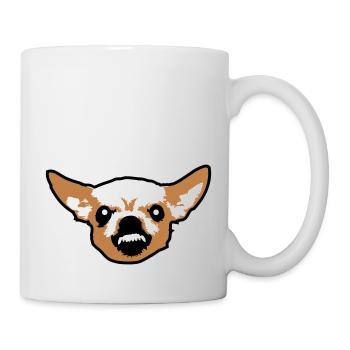 Chihuahua Kleiner Hund Böse Knirschen Nervig Wut - Tasse - Weiß - Rechts