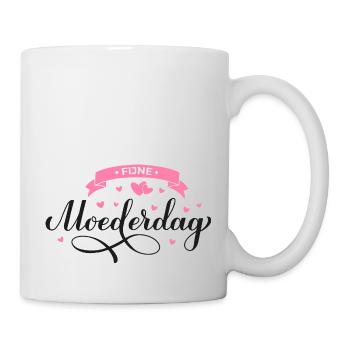 Fijne Moederdag Motief - Tasse - Weiß - Rechts