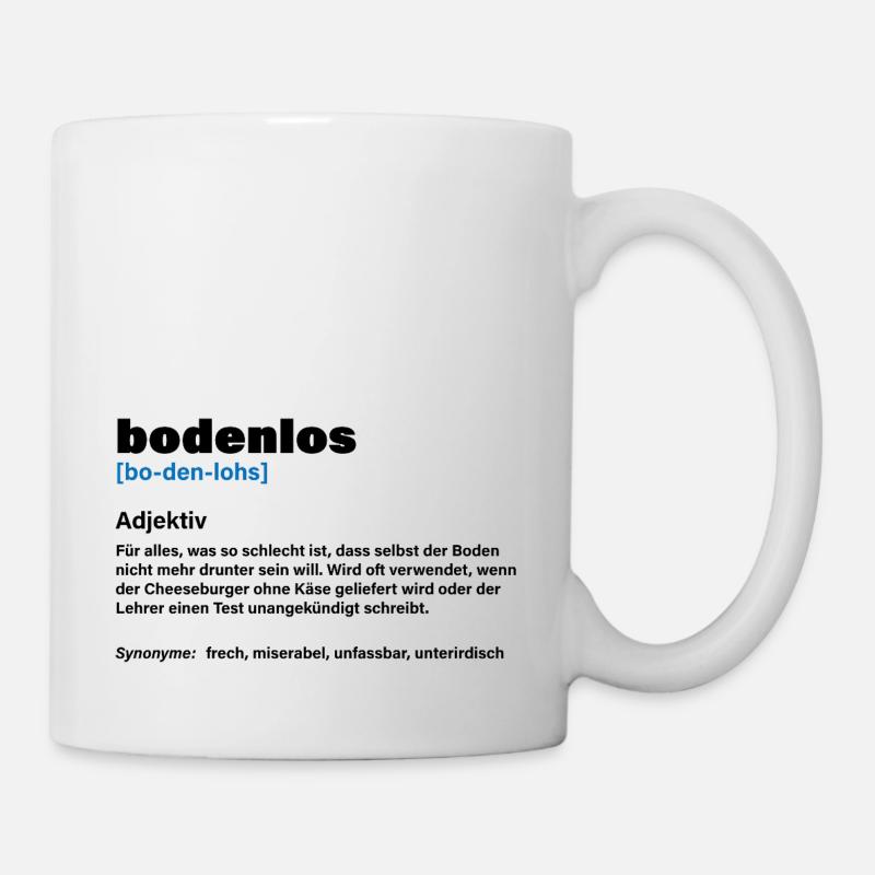 Sans fond – Quand c’est vraiment trop - Mug blanc - blanc