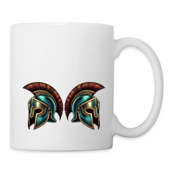 sparta helm 2 - Tasse - Weiß - Rechts