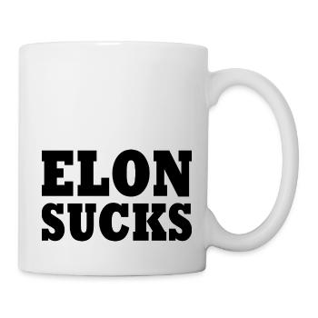 Elon sucks - Mug - white - Right