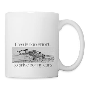 Voitures ennuyeuses - Mug blanc - blanc - Droite