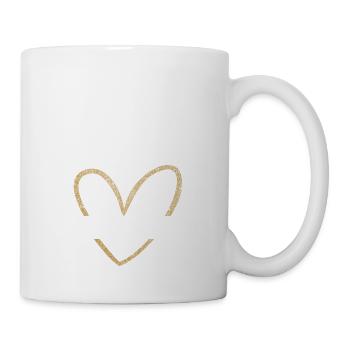Bridal Team Golden Heart Glitter - Mug - white - Right