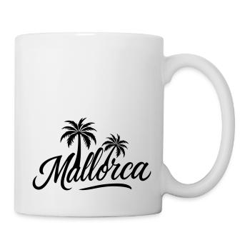 Palmiers de Majorque - Mug blanc - blanc - Droite