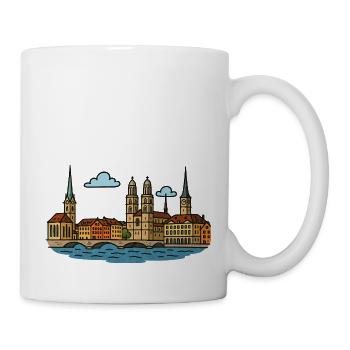 Zurich City City - Mug - white - Right
