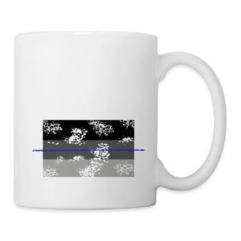 Shadow used blueline - Tasse - Weiß - Rechts
