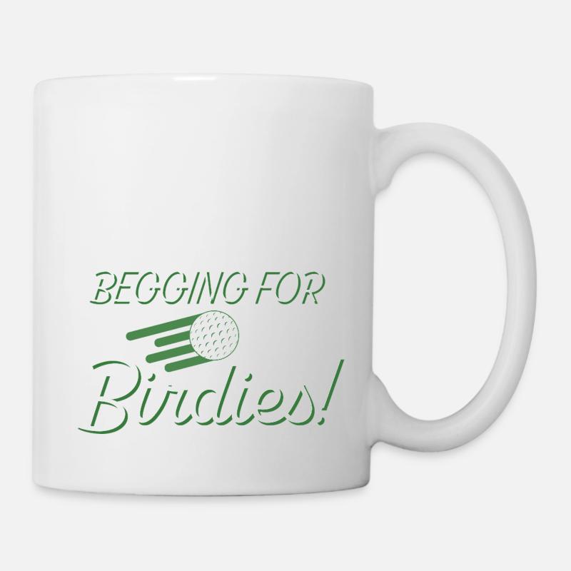 Mendier pour des birdies ! - Mug blanc - blanc