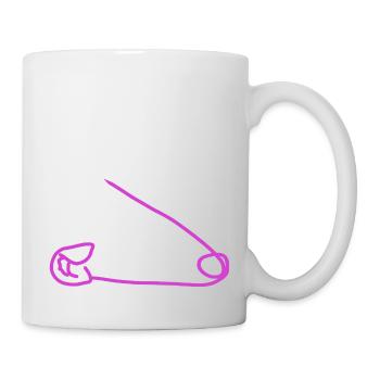 Épingle de sûreté - Mug blanc - blanc - Droite