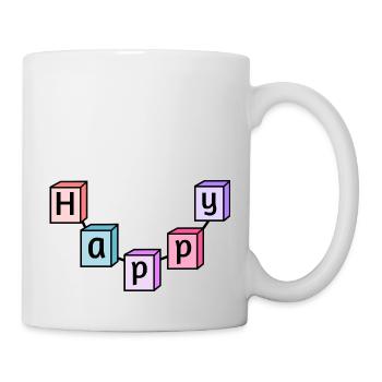 Content - Mug blanc - blanc - Droite