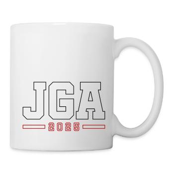 JGA 2025 Kontur Junggesellenabschied - Tasse - Weiß - Rechts