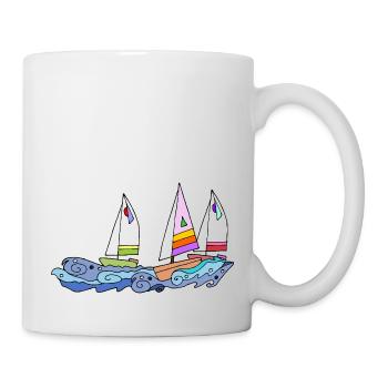 Segelboot - Tasse - Weiß - Rechts