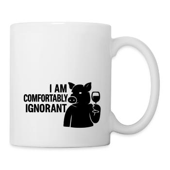 I am kept comfortably ignorant - Mug - white - Right