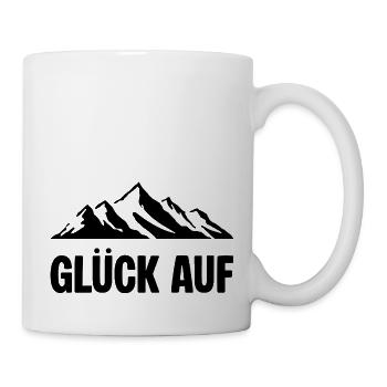Glueck auf Berg Erzgebirge - Tasse - Weiß - Rechts