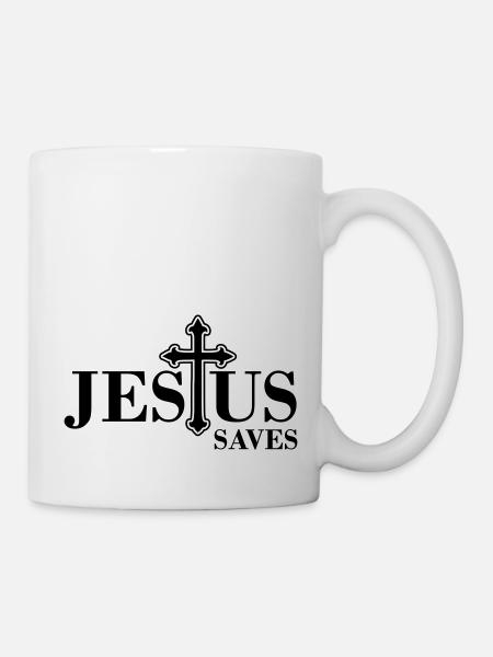 Jesus Rettet - Tasse - Weiß