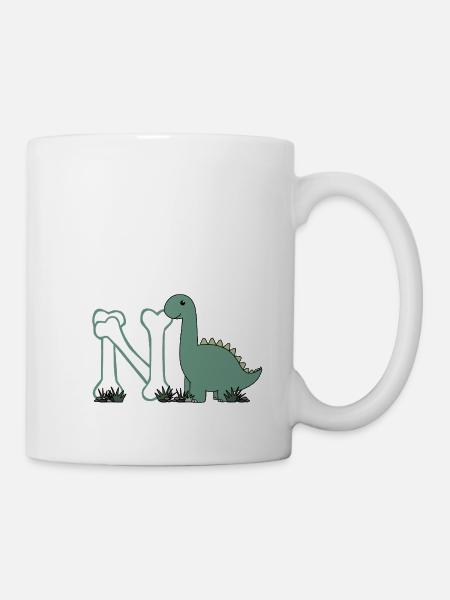 Buchstabe N - Tasse - Weiß