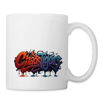 Chaos Tiger - Wildstyle Graffiti Design - Mug blanc - blanc - Droite
