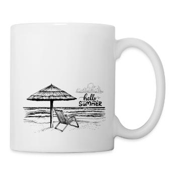 Hello Summer - Mug blanc - blanc - Droite