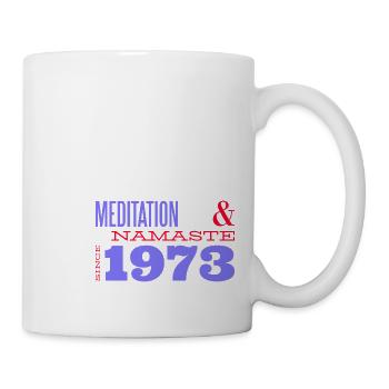 Méditer depuis 1973 - 52 ans de tranquillité - Mug blanc - blanc - Droite