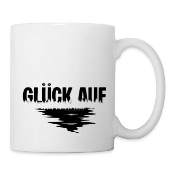 Erzgebirge Gruss Glueck auf - Tasse - Weiß - Rechts