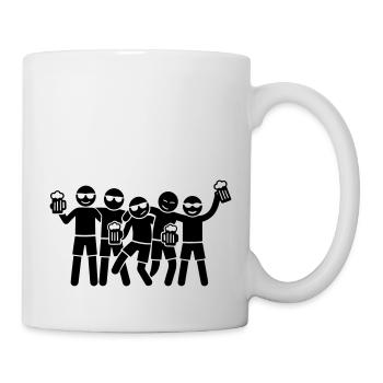 Party Urlaub Gruppe - Tasse - Weiß - Rechts
