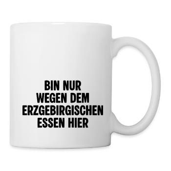 Erzgebirge Essen - Tasse - Weiß - Rechts