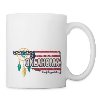 Oklahoma United States USA Vintage Souvenir - Mug - white - Right